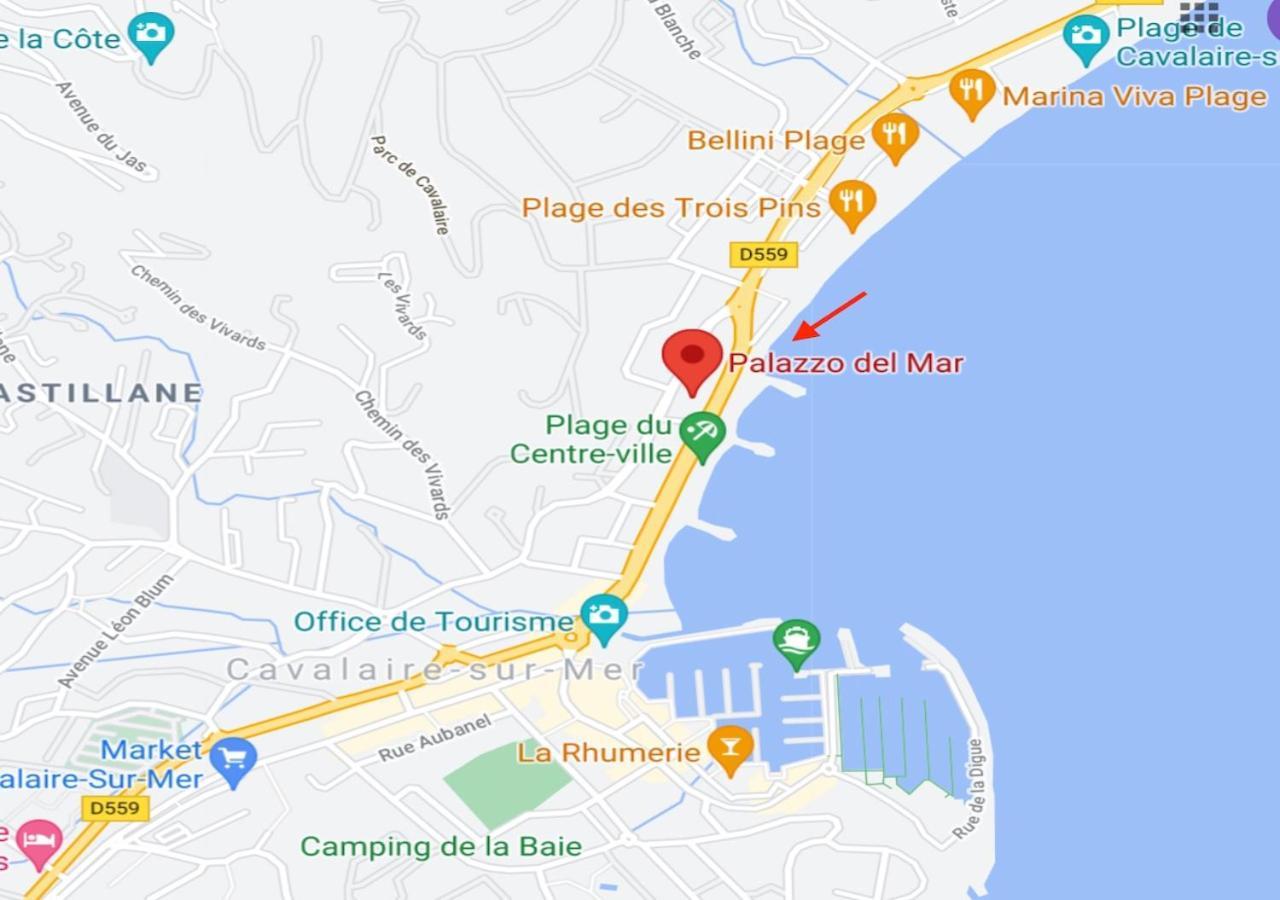 קבלייר-סור-מר Studio 207-Front De Mer Parking Prive מראה חיצוני תמונה